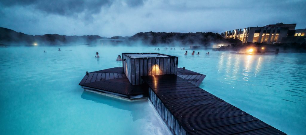 Geothermal spa at Blue Lagoon in Reykjavik, Iceland